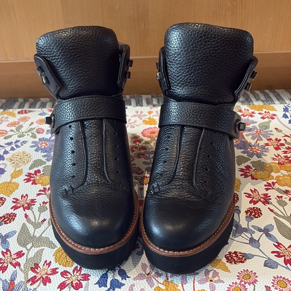 Coach Shoes - Coach Urban Hiker Leather Wedge Ankle Boots